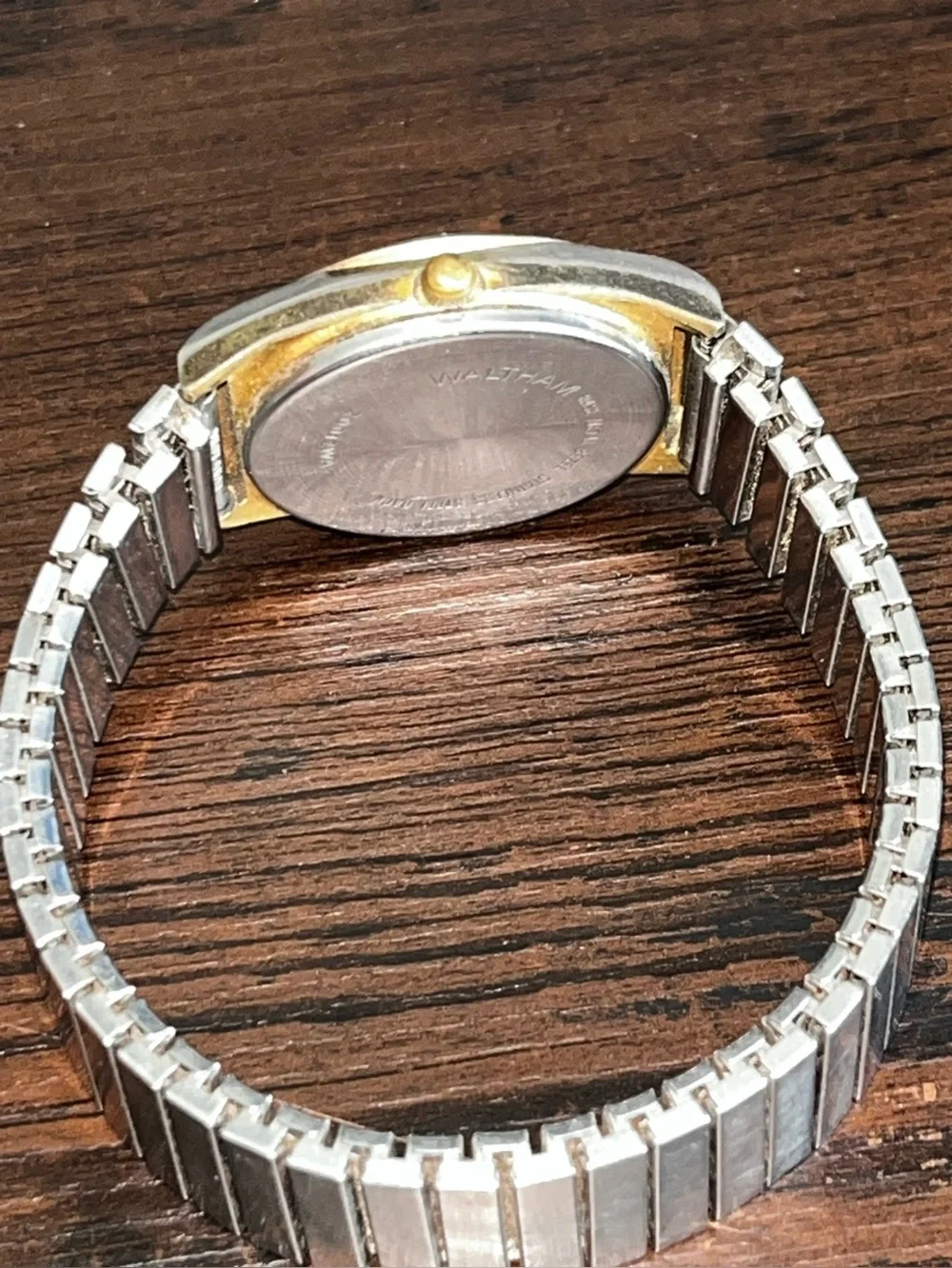 Waltham: Vintage Day/Date Watch: Light Scratches See Pics New Battery Flex Band